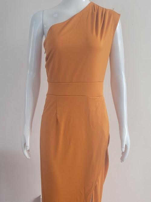 Adah Birthday women dress inclined shoulder
