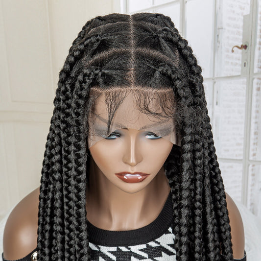 Synthetic Lace Front Knotless Cornrow Wig