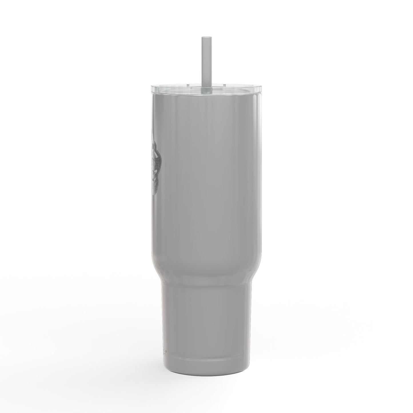 40oz Engraved Insulated Tumbler with Lid & Straw — Wildlife Cat Logo