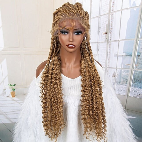 Women's Braided Synthetic Wig with Baby Hair