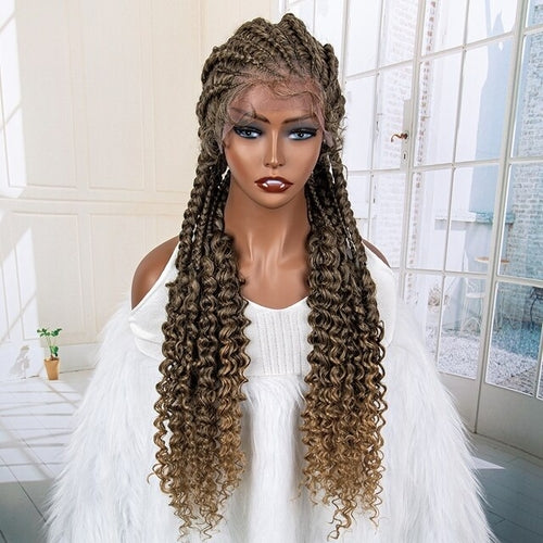 Women's Braided Synthetic Wig with Baby Hair