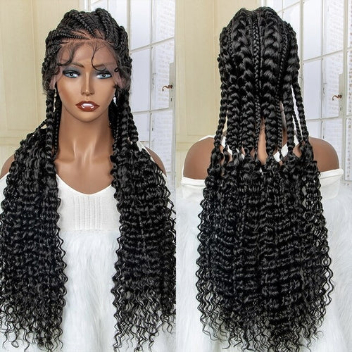 Women's Braided Synthetic Wig with Baby Hair