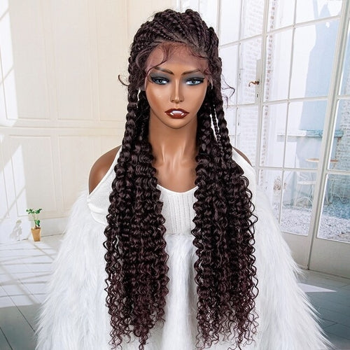 Women's Braided Synthetic Wig with Baby Hair