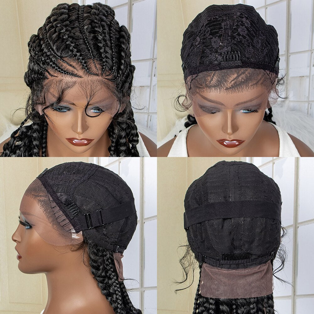 Women's Braided Synthetic Wig with Baby Hair