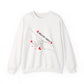 Crewneck Sweatshirt — "Held By Grace" Minimal Line Art Hands Design