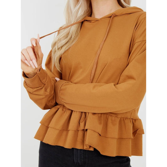Camel Frill Hoodie