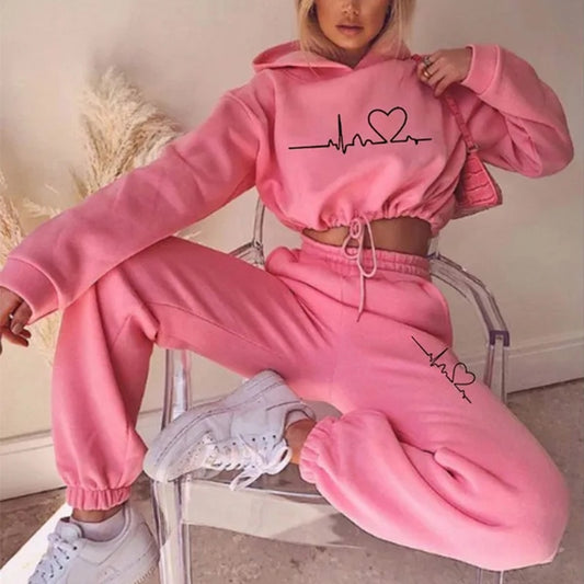 2023 Women's Two-Piece Hooded Tracksuit